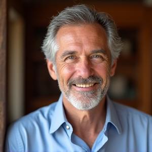Ritratto professionale di Marco Bianchi, un uomo di 40-50 anni con espressione calma e rassicurante.