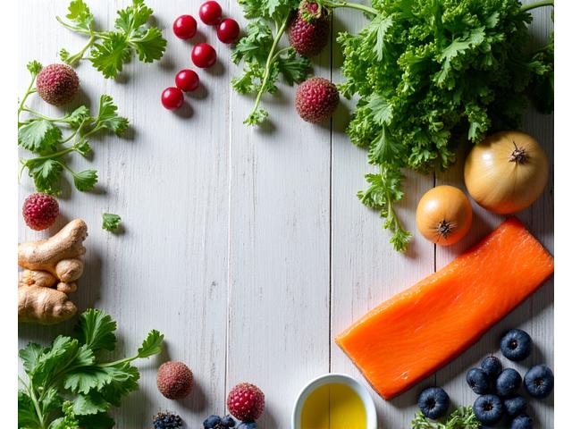 Cibo sano e fresco per la nutrizione anti-infiammatoria